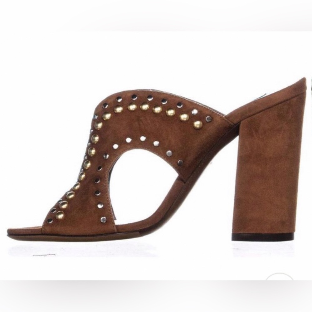 Tabitha Simmons Celia Brown Suede Sandals Studded Size 9 NIB - Picture 3 of 16